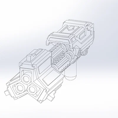 Mô hình súng Fusion Cannon 3 nòng cho Transformers (chuẩn 5mm)