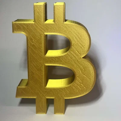 Mô hình biểu tượng Bitcoin HODL trang trí 3D cực chất