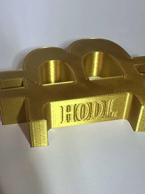 Mô hình biểu tượng Bitcoin HODL trang trí 3D cực chất - Image 2