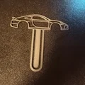 Kẹp đánh dấu trang sách 3D hình xe Porsche 911 độc đáo - Thumbnail 2