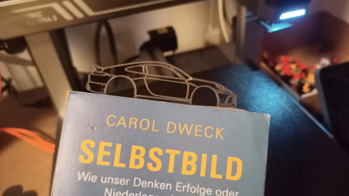 Kẹp đánh dấu trang sách 3D hình xe Porsche 911 độc đáo - Image 3