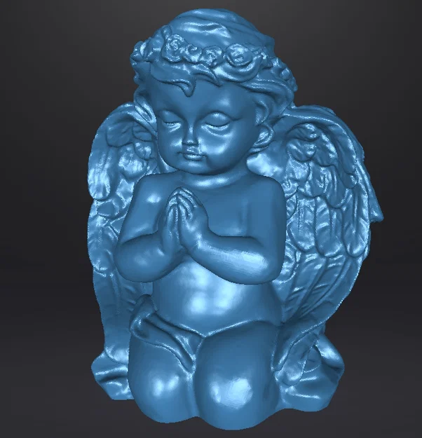 Mô hình 3D thiên thần nhỏ đang cầu nguyện trang trí bàn làm việc - Image 1