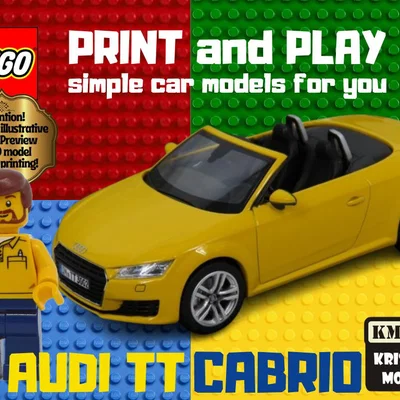 Mô hình in 3D xe LEGO Audi TT Cabrio độc đáo