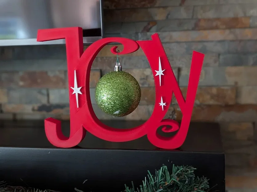 Đế treo vật phẩm trang trí Giáng sinh "JOY" độc đáo - Image 1