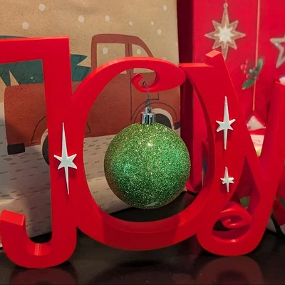 Đế treo vật phẩm trang trí Giáng sinh "JOY" độc đáo