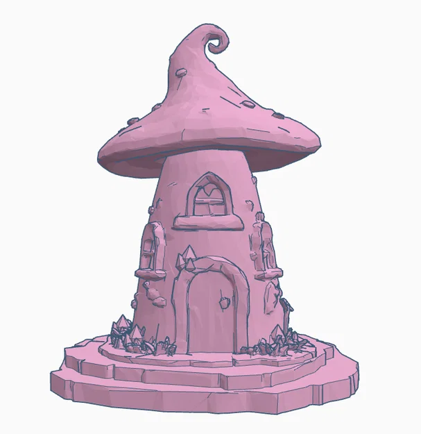 Mô hình ngôi nhà nấm cổ tích (Fairy house) trang trí bàn làm việc - Image 2