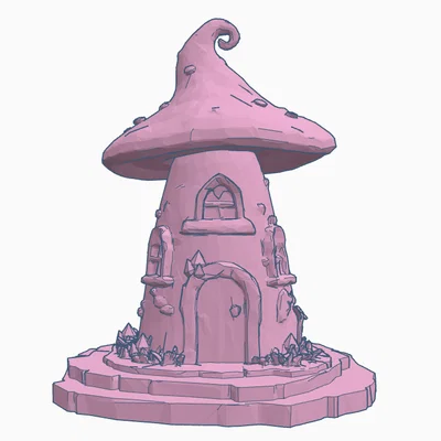 Mô hình ngôi nhà nấm cổ tích (Fairy house) trang trí bàn làm việc