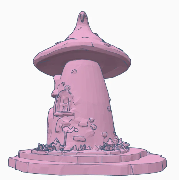 Mô hình ngôi nhà nấm cổ tích (Fairy house) trang trí bàn làm việc - Image 3
