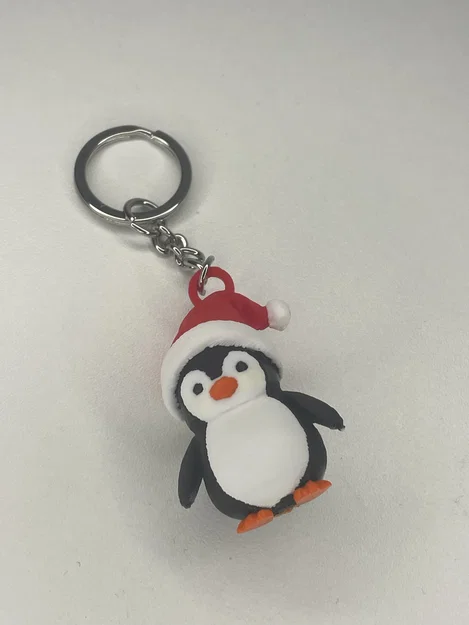 Mô hình chim cánh cụt đội mũ Noel trang trí Giáng sinh cực đáng yêu - Image 2