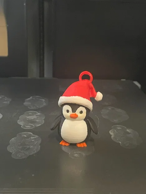 Mô hình chim cánh cụt đội mũ Noel trang trí Giáng sinh cực đáng yêu - Image 4