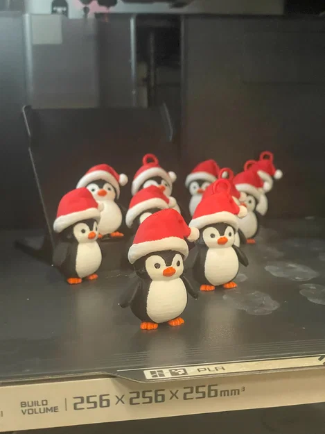 Mô hình chim cánh cụt đội mũ Noel trang trí Giáng sinh cực đáng yêu - Image 5