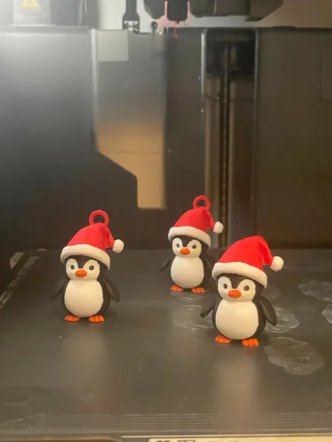 Mô hình chim cánh cụt đội mũ Noel trang trí Giáng sinh cực đáng yêu - Image 6