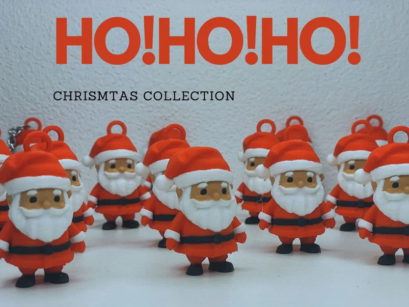 Mô hình 3D Ông già Noel treo cây thông Giáng sinh siêu dễ thương - Image 1
