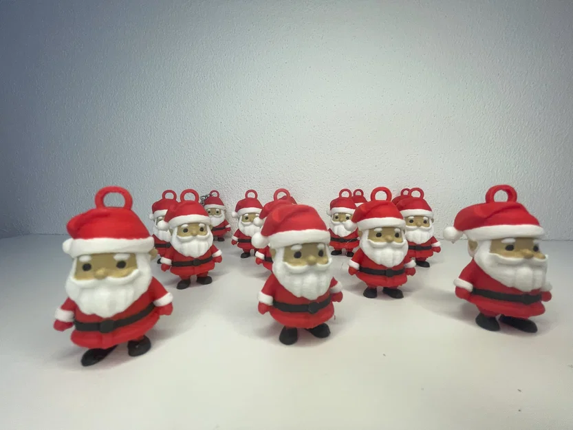 Mô hình 3D Ông già Noel treo cây thông Giáng sinh siêu dễ thương - Image 2