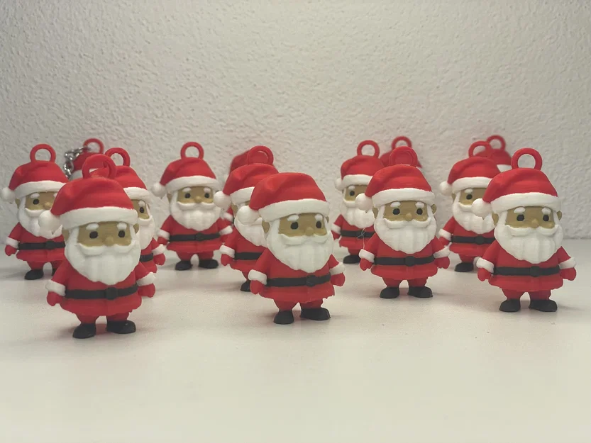 Mô hình 3D Ông già Noel treo cây thông Giáng sinh siêu dễ thương - Image 3