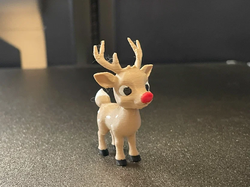 Mô hình tuần lộc Rudolph mũi đỏ trang trí Giáng sinh - File in 3D - Image 5