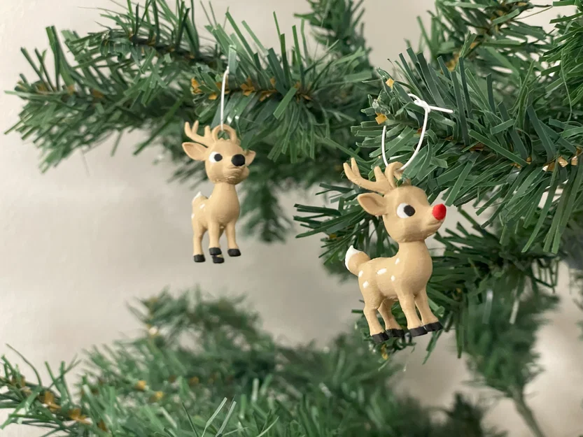 Mô hình tuần lộc Rudolph mũi đỏ trang trí Giáng sinh - File in 3D - Image 7