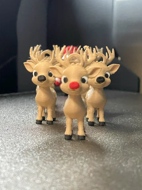 Mô hình tuần lộc Rudolph mũi đỏ trang trí Giáng sinh - File in 3D - Image 8