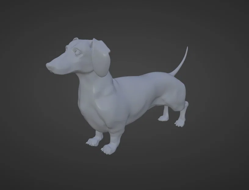 Mô hình chú chó Dachshund - Chú chó xúc xích Frank - Image 1