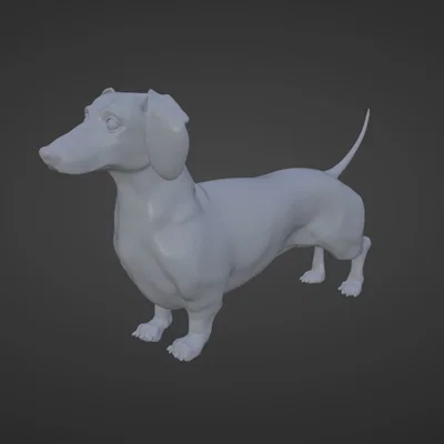 Mô hình chú chó Dachshund - Chú chó xúc xích Frank