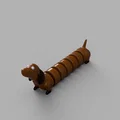 Mô hình chú chó xúc xích in 3D linh hoạt (Articulated Dog) - Thumbnail 2