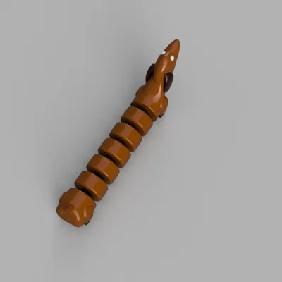 Mô hình chú chó xúc xích in 3D linh hoạt (Articulated Dog)