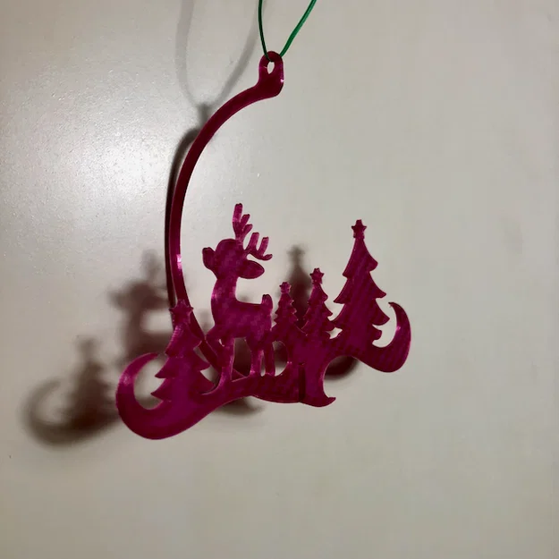 Mẫu in 3D trang trí Giáng sinh 2024 hình Tuần lộc và Cây thông - Image 2