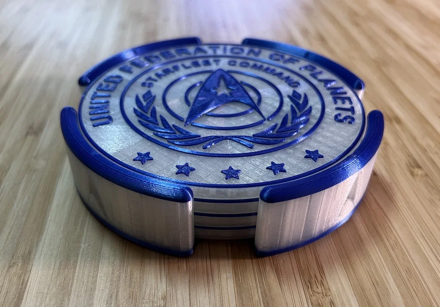 Đế giữ 4 miếng lót ly chủ đề Star Trek - Image 1