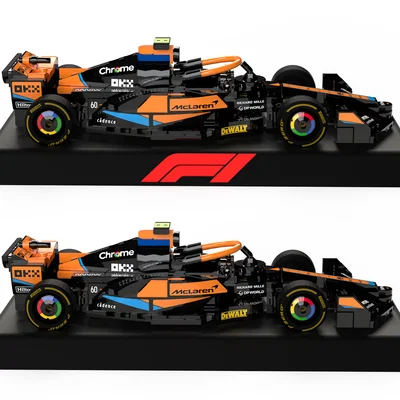 Đế trưng bày xe đua Lego McLaren F1 2023 (Tương thích MMU/AMS)