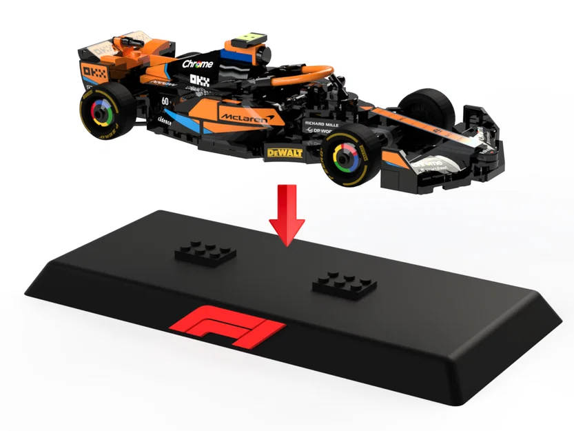 Đế trưng bày xe đua Lego McLaren F1 2023 (Tương thích MMU/AMS) - Image 3