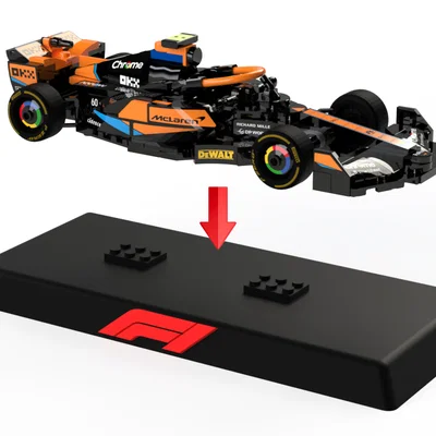 Đế trưng bày xe đua Lego McLaren F1 2023 (Tương thích MMU/AMS)