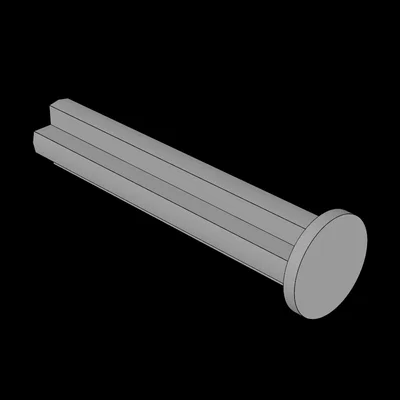 Trục Technic Axle 3 Tương Thích Lego (File In 3D)
