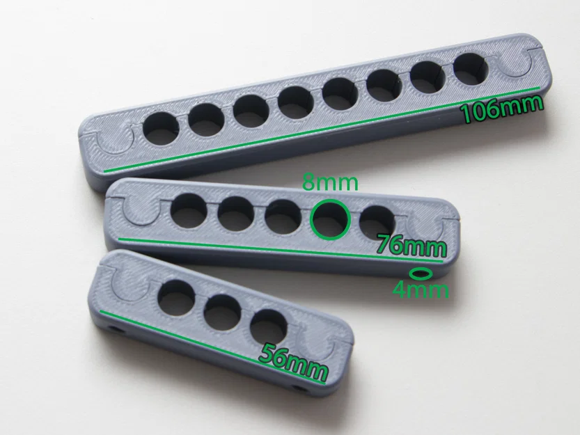 Bộ kẹp quản lý dây cáp gọn gàng (Cable Management) in 3D - Image 2