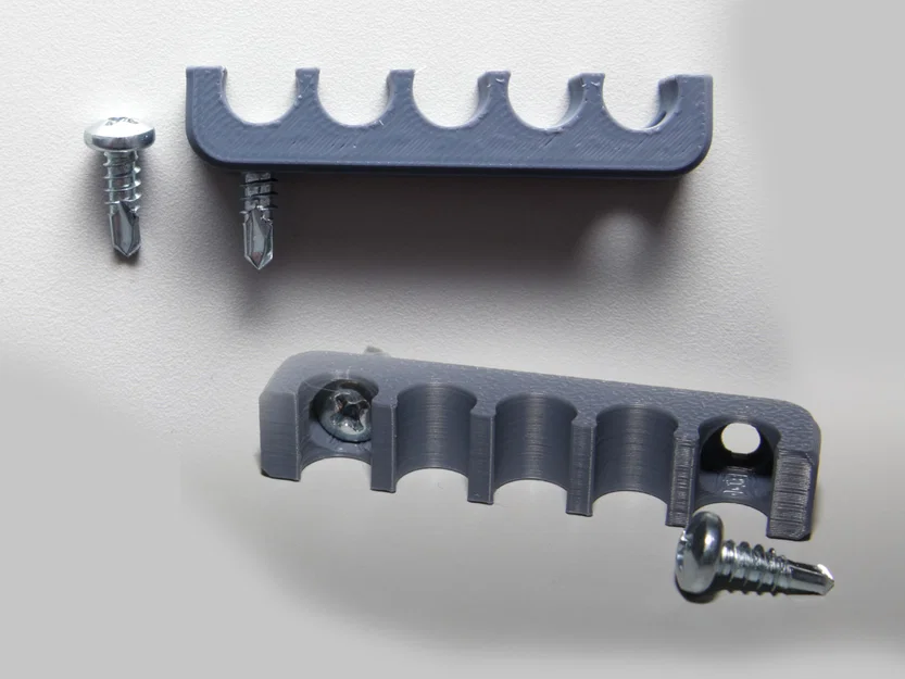 Bộ kẹp quản lý dây cáp gọn gàng (Cable Management) in 3D - Image 4