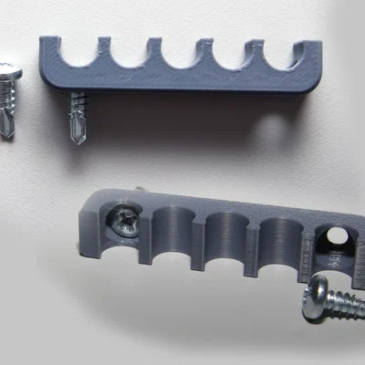 Bộ kẹp quản lý dây cáp gọn gàng (Cable Management) in 3D