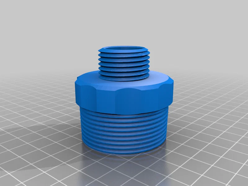 Khớp nối chuyển đổi ren 1 1/2 inch NPT sang đầu vòi nước vườn 3D - Image 3