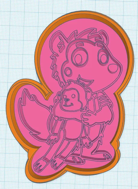 Khuôn cắt bánh quy hình Bobo và chú khỉ in 3D xinh xắn - Image 1