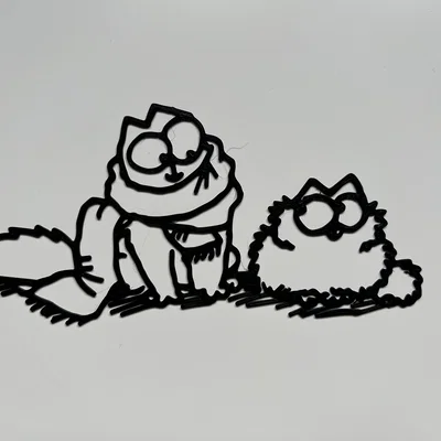Tranh treo tường 3D Simon's Cat phiên bản Giáng sinh trang trí