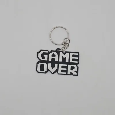 Móc khóa 8-Bit Game Over - Phụ kiện retro cho game thủ