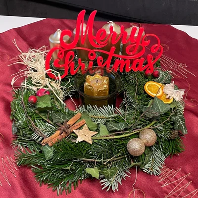 Mẫu in 3D chữ Merry Christmas trang trí Giáng sinh tuyệt đẹp