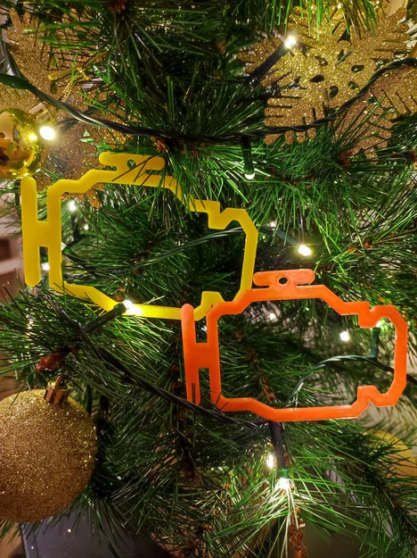 Đồ trang trí cây thông hình biểu tượng Check Engine độc đáo - Image 1