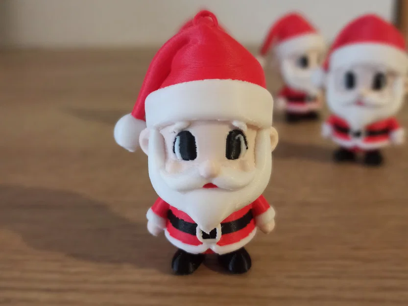 Mô hình ông già Noel 3D đáng yêu trang trí Giáng sinh - Image 1