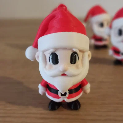 Mô hình ông già Noel 3D đáng yêu trang trí Giáng sinh