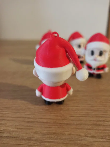 Mô hình ông già Noel 3D đáng yêu trang trí Giáng sinh - Image 2