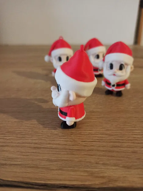 Mô hình ông già Noel 3D đáng yêu trang trí Giáng sinh - Image 3