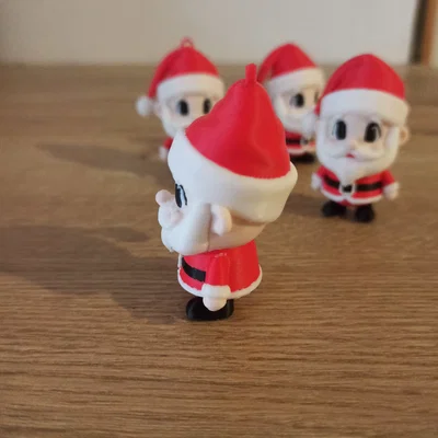 Mô hình ông già Noel 3D đáng yêu trang trí Giáng sinh