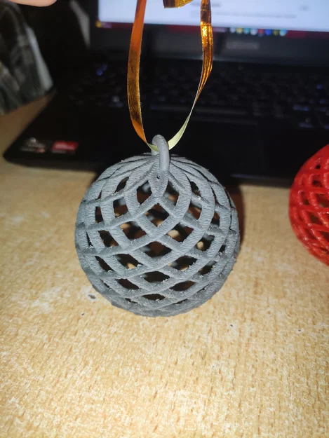 Quả cầu trang trí Giáng sinh dạng xoắn ốc in 3D đẹp mắt - Image 6