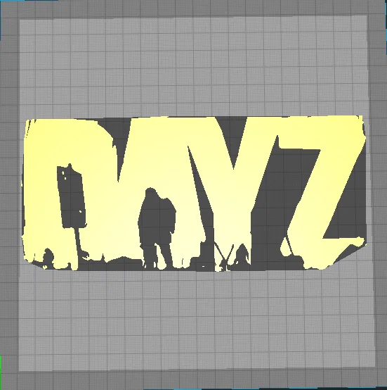 Mô hình trang trí tường logo DayZ - Phụ kiện in 3D độc đáo cho game thủ - Image 2
