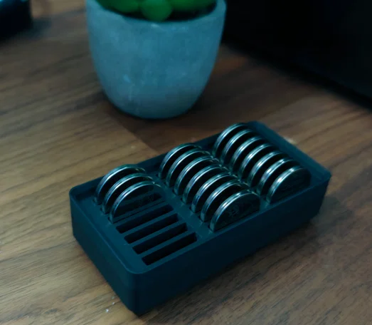 Khay Đựng Pin CR2032 Cho Hệ Thống Gridfinity 2x1 Gọn Gàng - Image 1