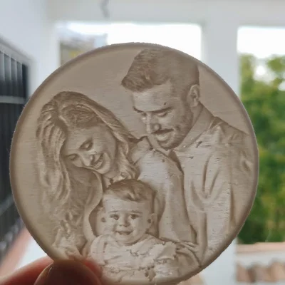 Trái Châu Giáng Sinh Litophane Tùy Chỉnh